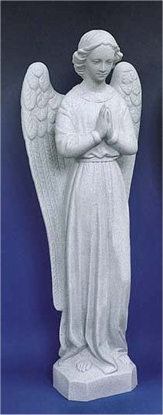 Classical Praying Garden Angel Faux Granite